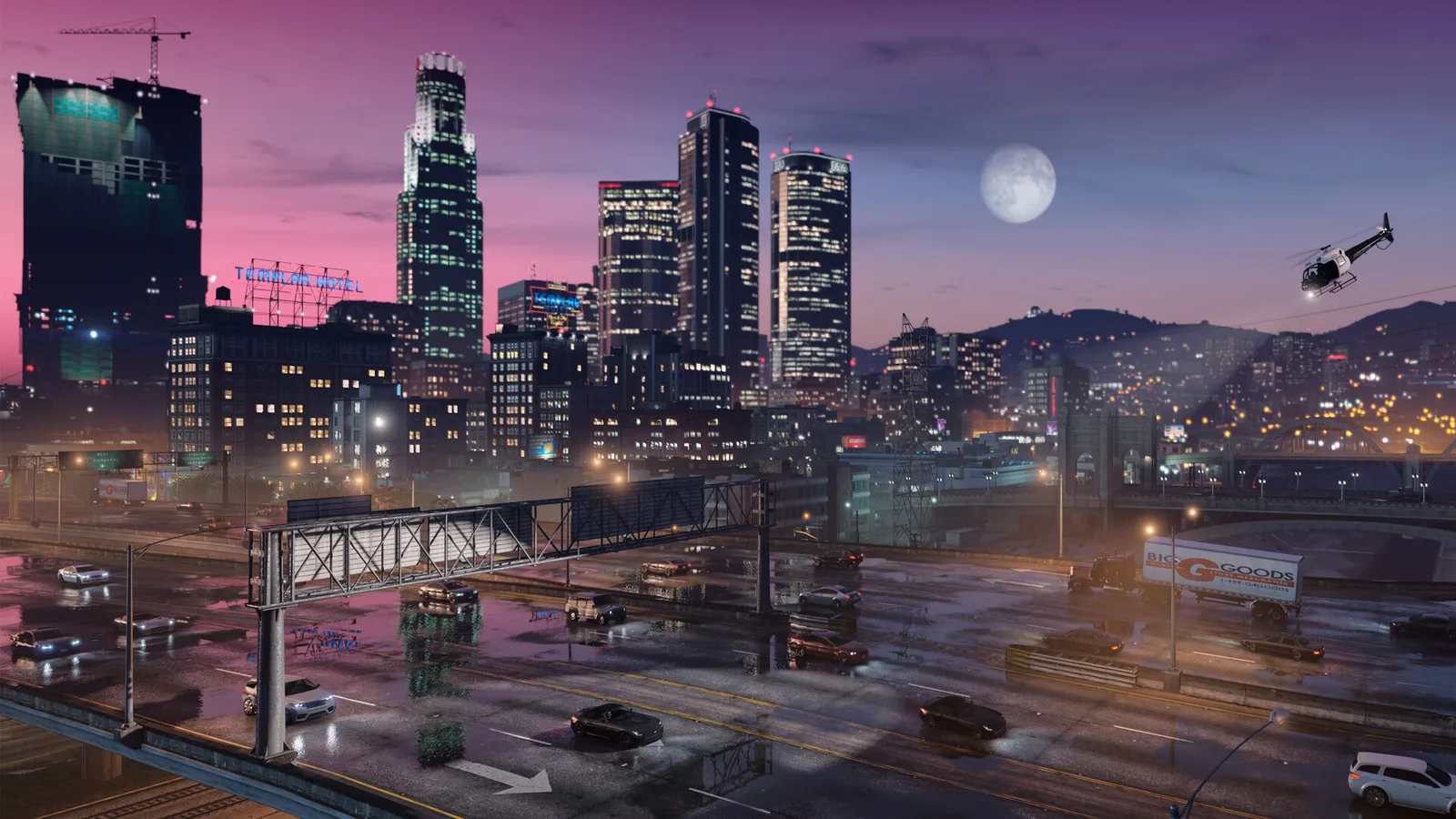 Los Santos noaptea, orașul din GTA 5