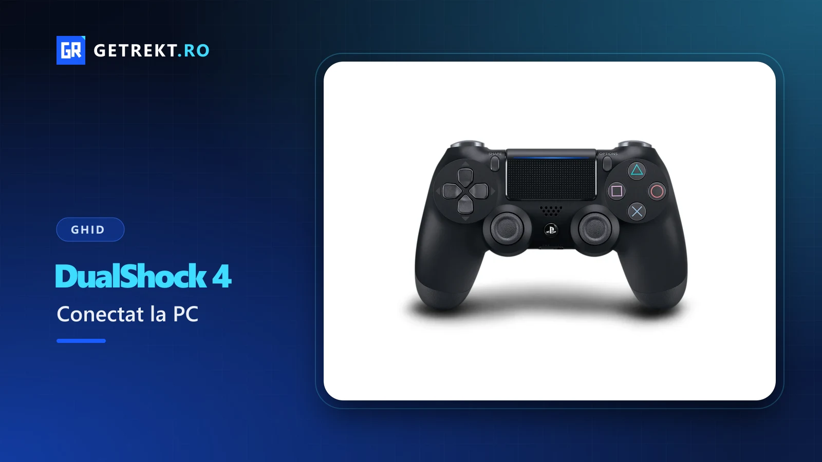 Controllerul wireless DualShock 4 de la PlayStation 4
