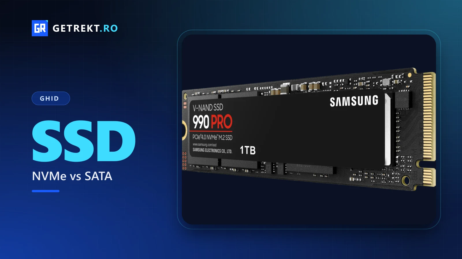 SSD Samsung 990 PRO NVMe PCIe 4.0 în format M.2