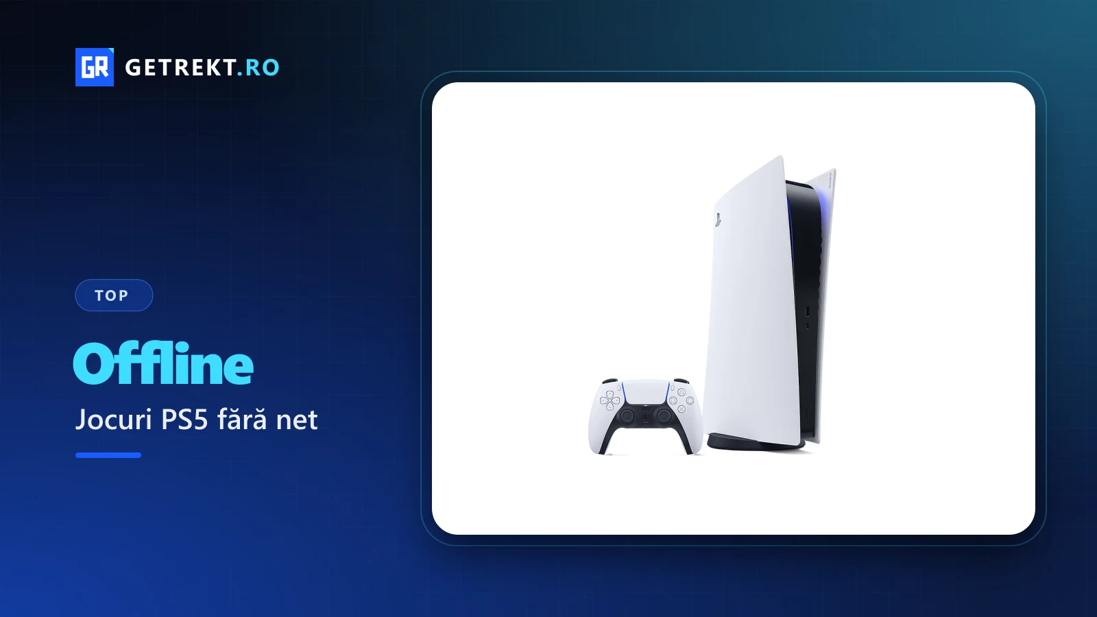Consola PlayStation 5 Digital Edition și controllerul DualSense