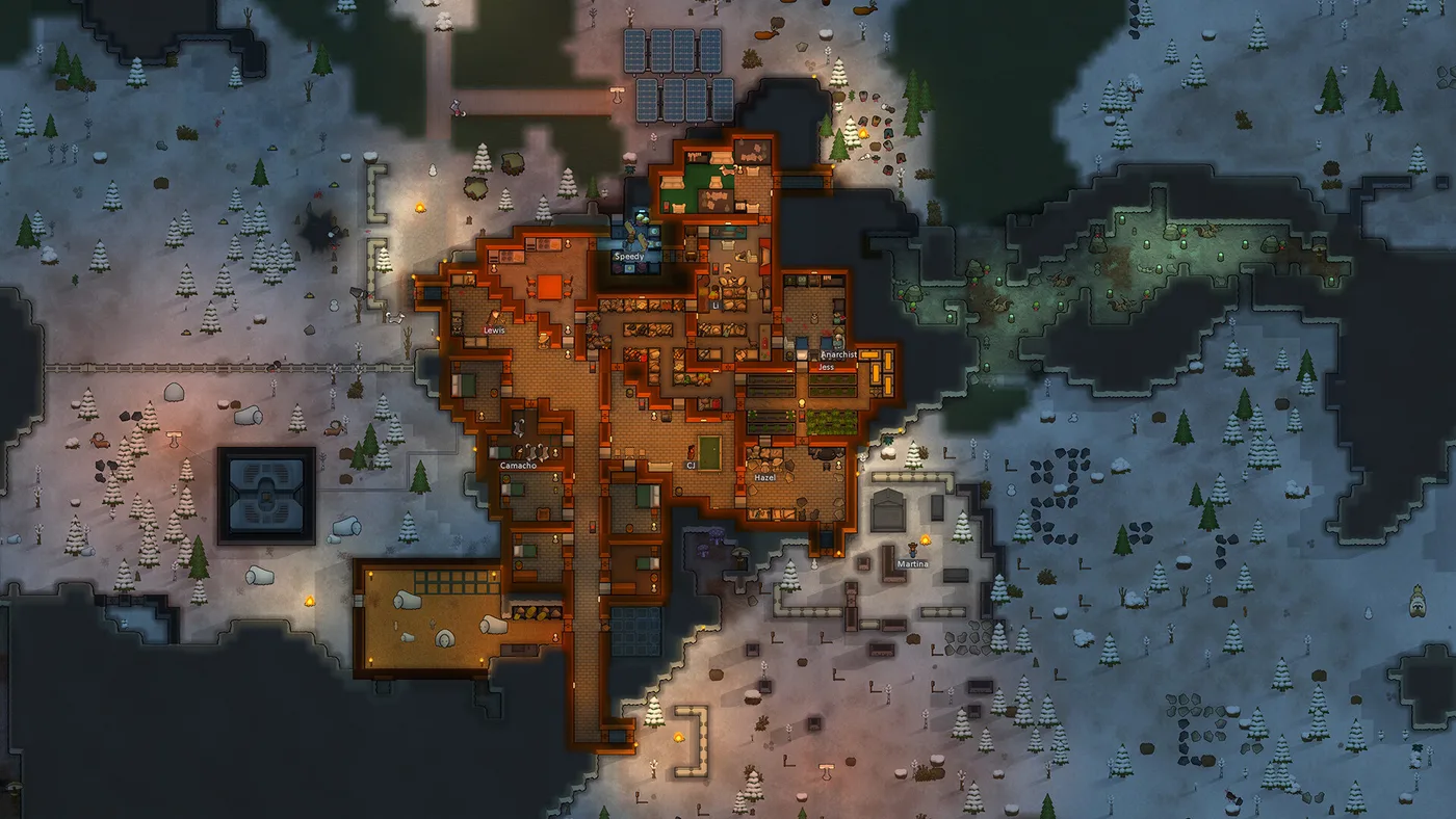 RimWorld: o colonie și harta lumii