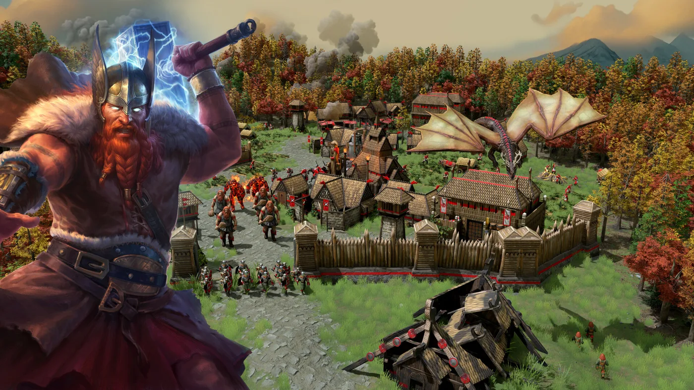 Age of Mythology: Retold, un sat nordic și un erou în luptă