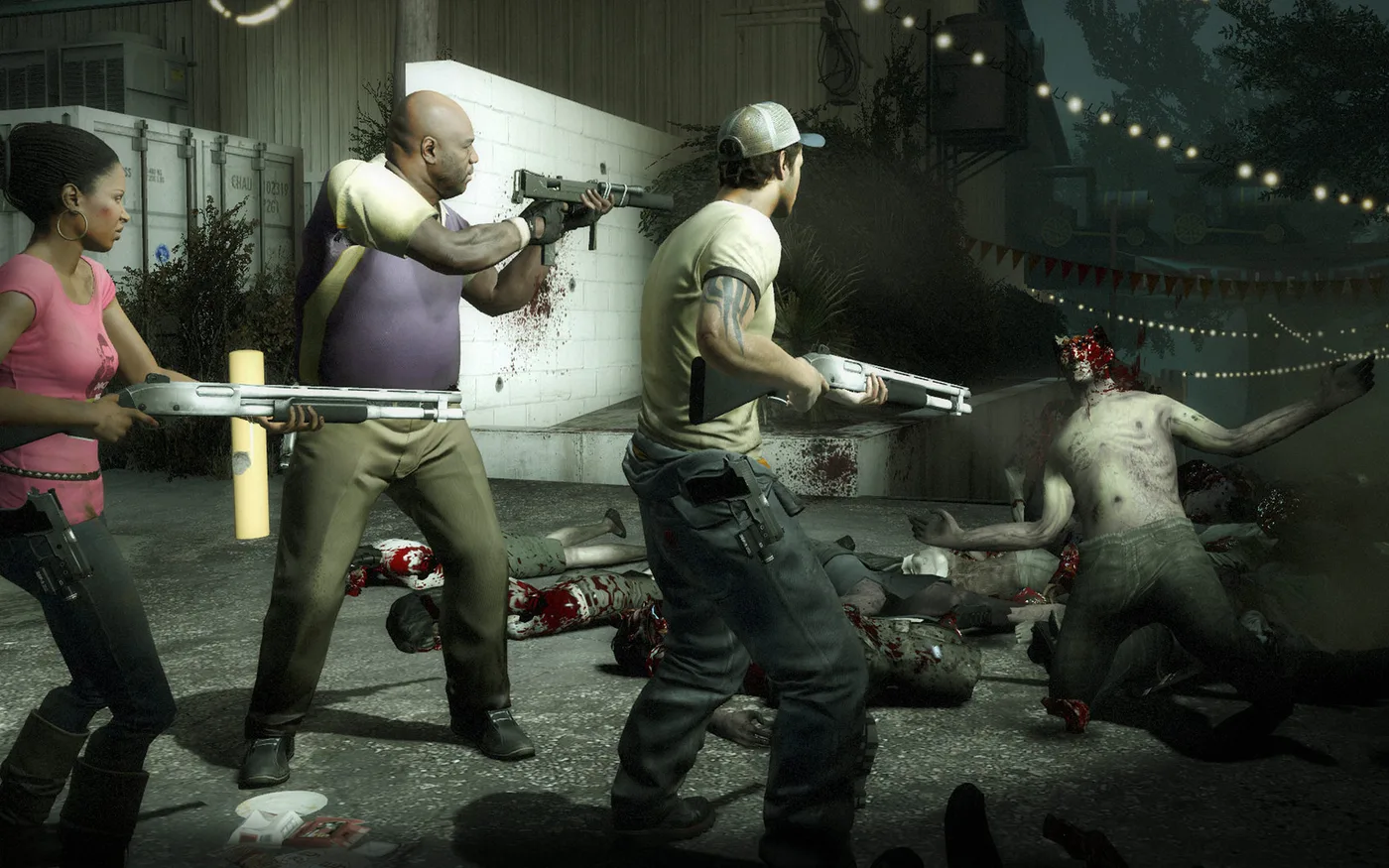 Left 4 Dead 2: patru supraviețuitori înfruntă zombi