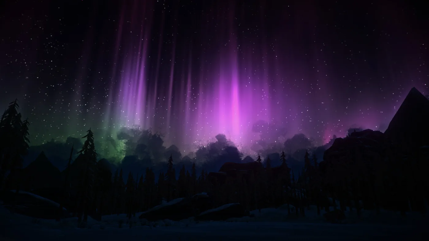 The Long Dark: aurora boreală peste pustietatea înghețată