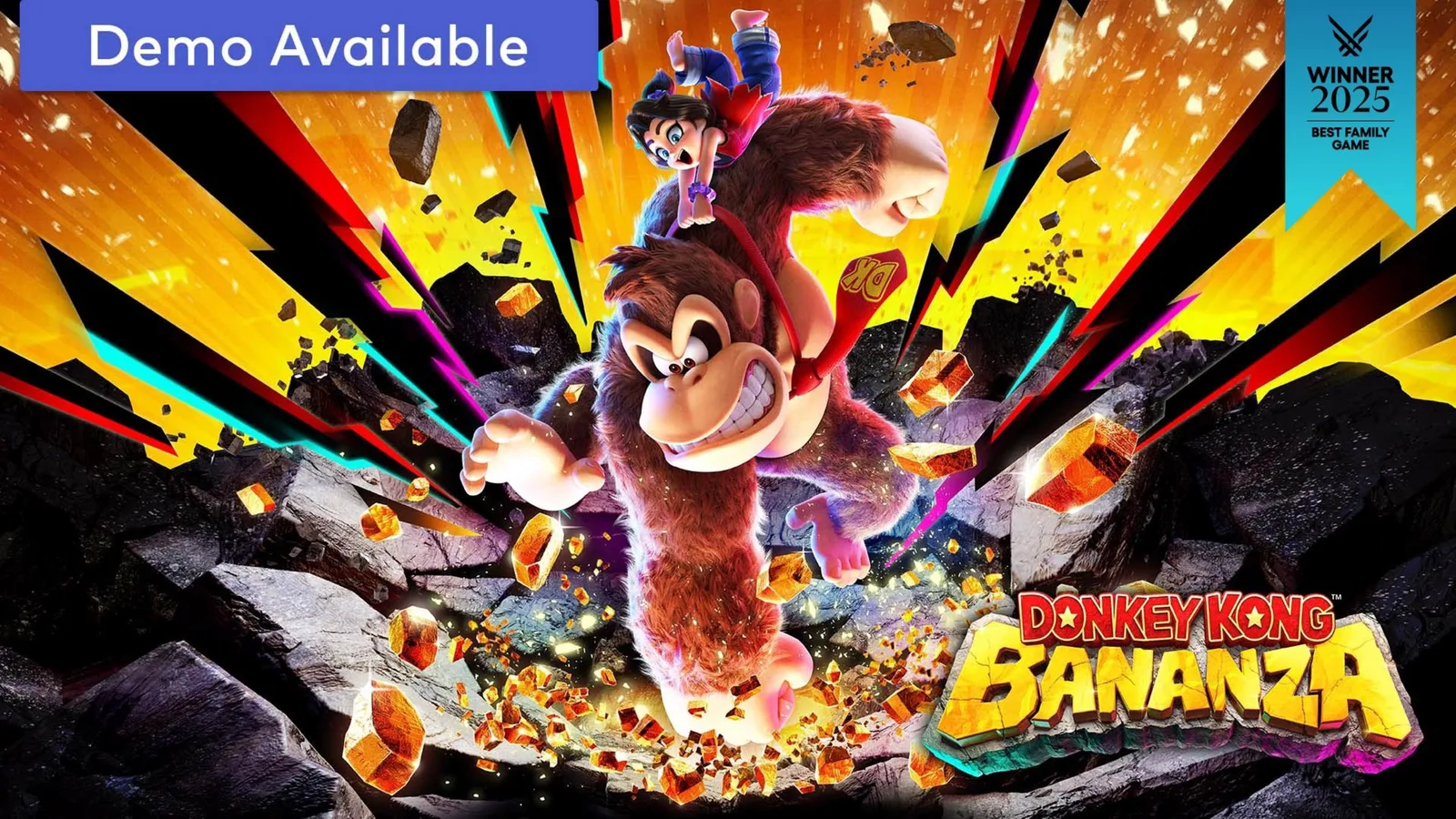 Donkey Kong Bananza: Donkey Kong sparge teren într-o explozie de aur