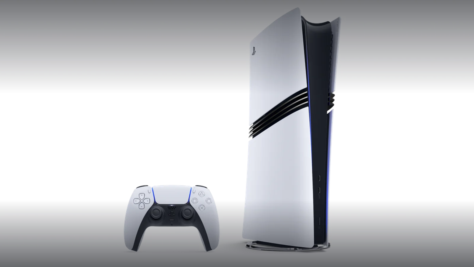 Consola PlayStation 5 Pro și controlerul DualSense