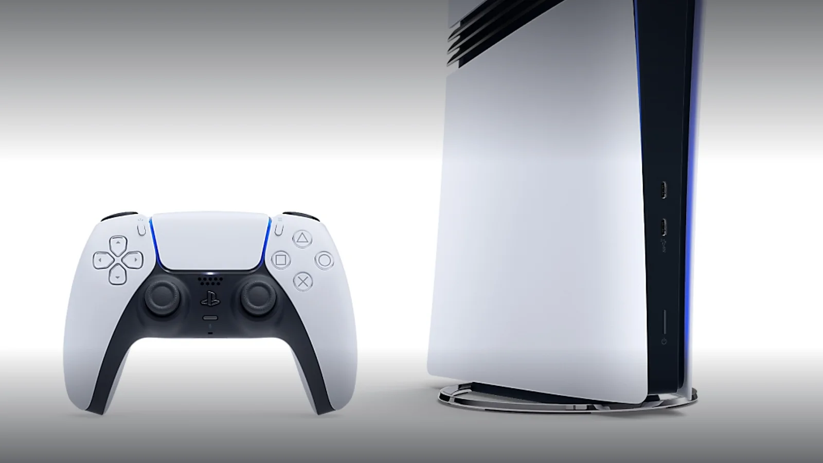 Consola PlayStation 5 Pro cu controllerul DualSense