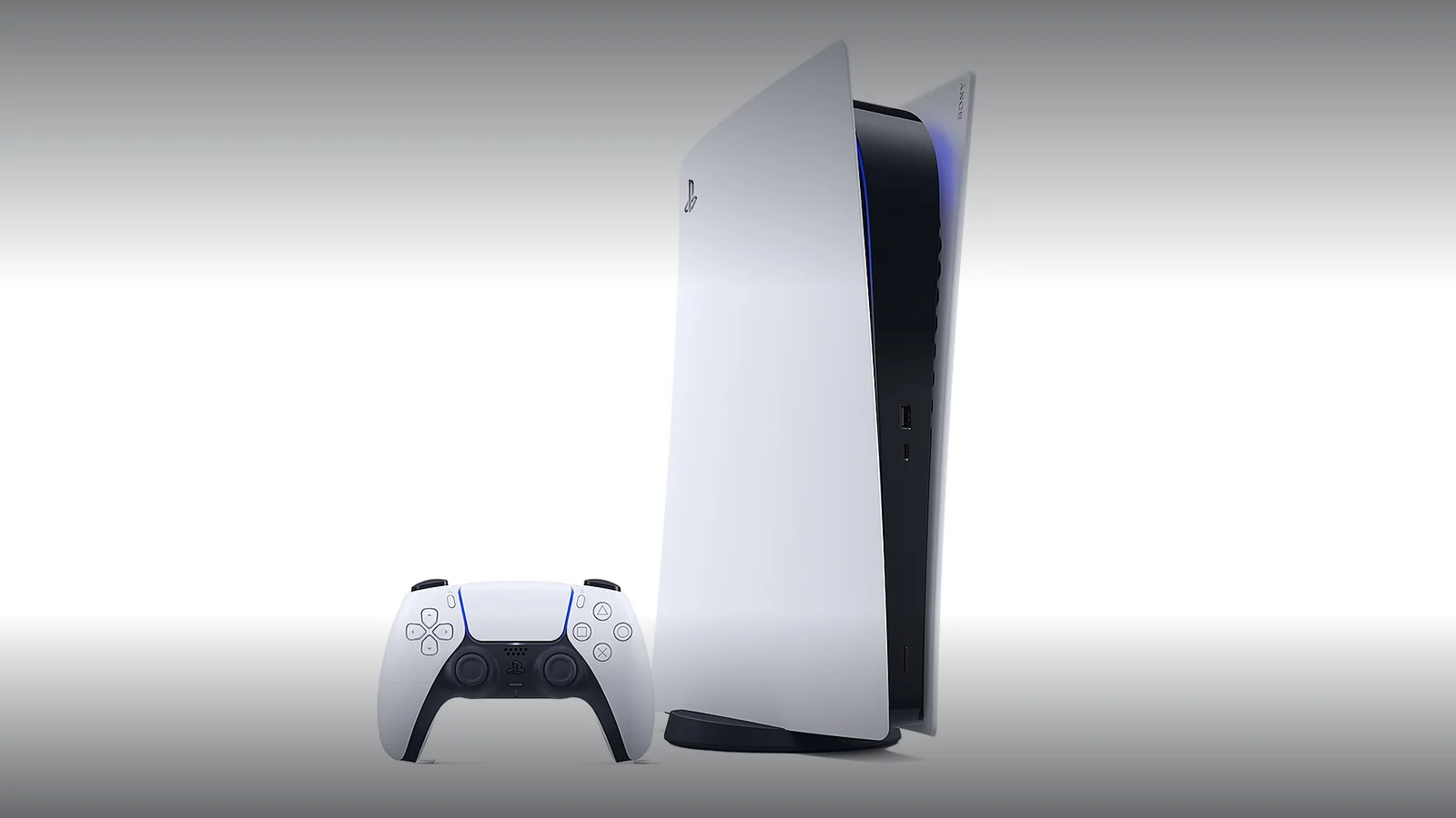 Consola PlayStation 5 Digital Edition și controllerul DualSense