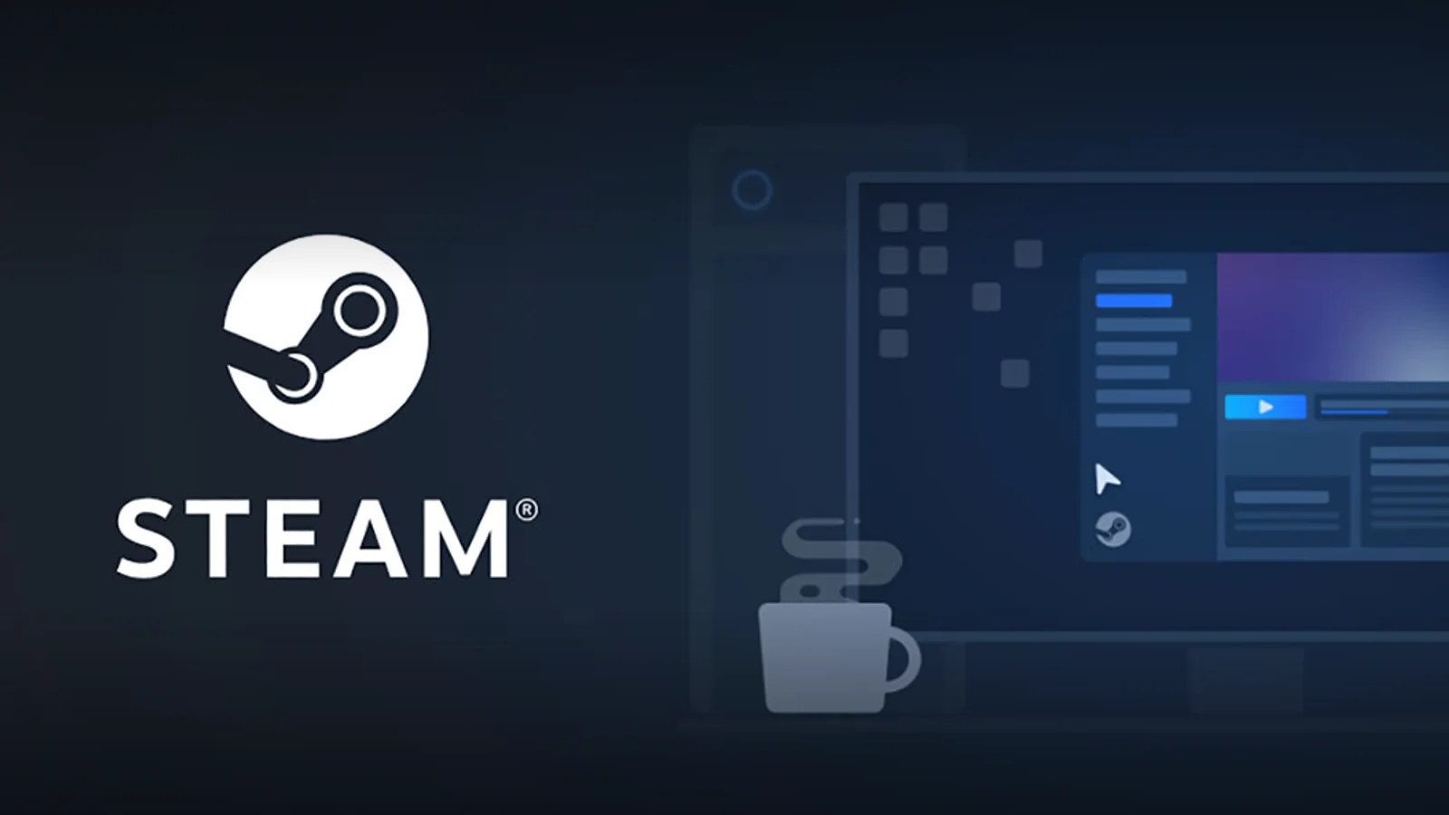 Imagine oficială Steam, platforma Valve pentru jocuri pe PC