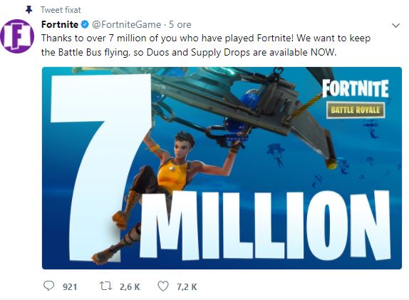 Fortnite twitter