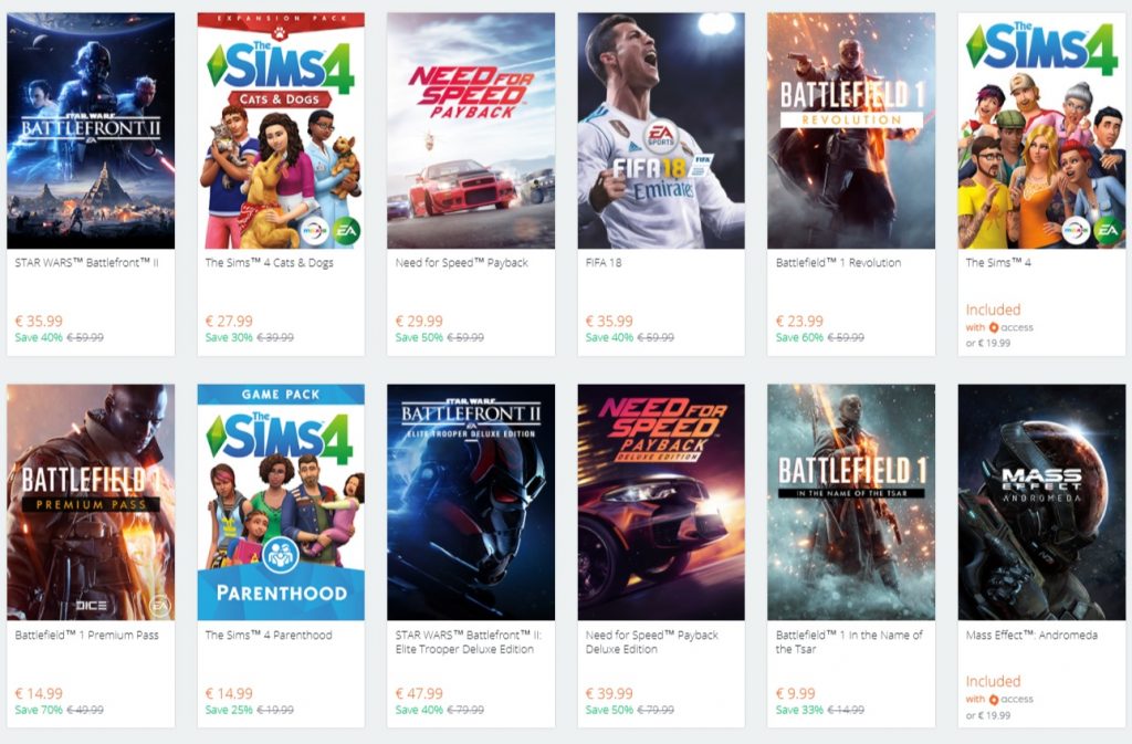 Ea Origin Holiday Sale 1