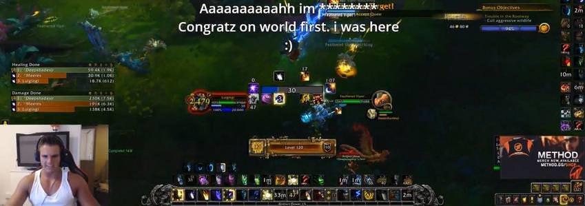 Gingi world first level 120 battle for azeroth